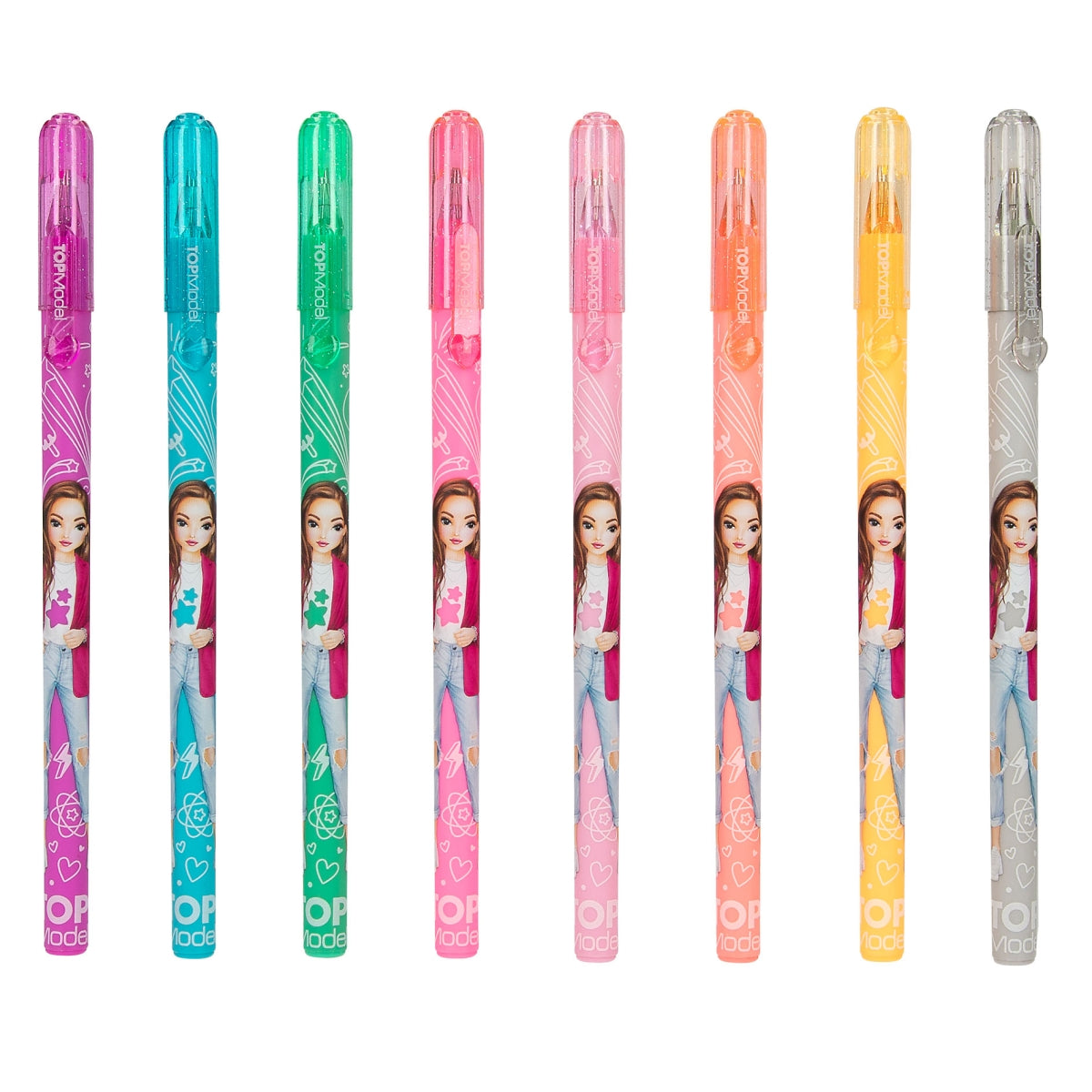 Fabulous Gifts TOPModel Rainbow Glitter Gel Pen Set by Weirs of Baggot Street