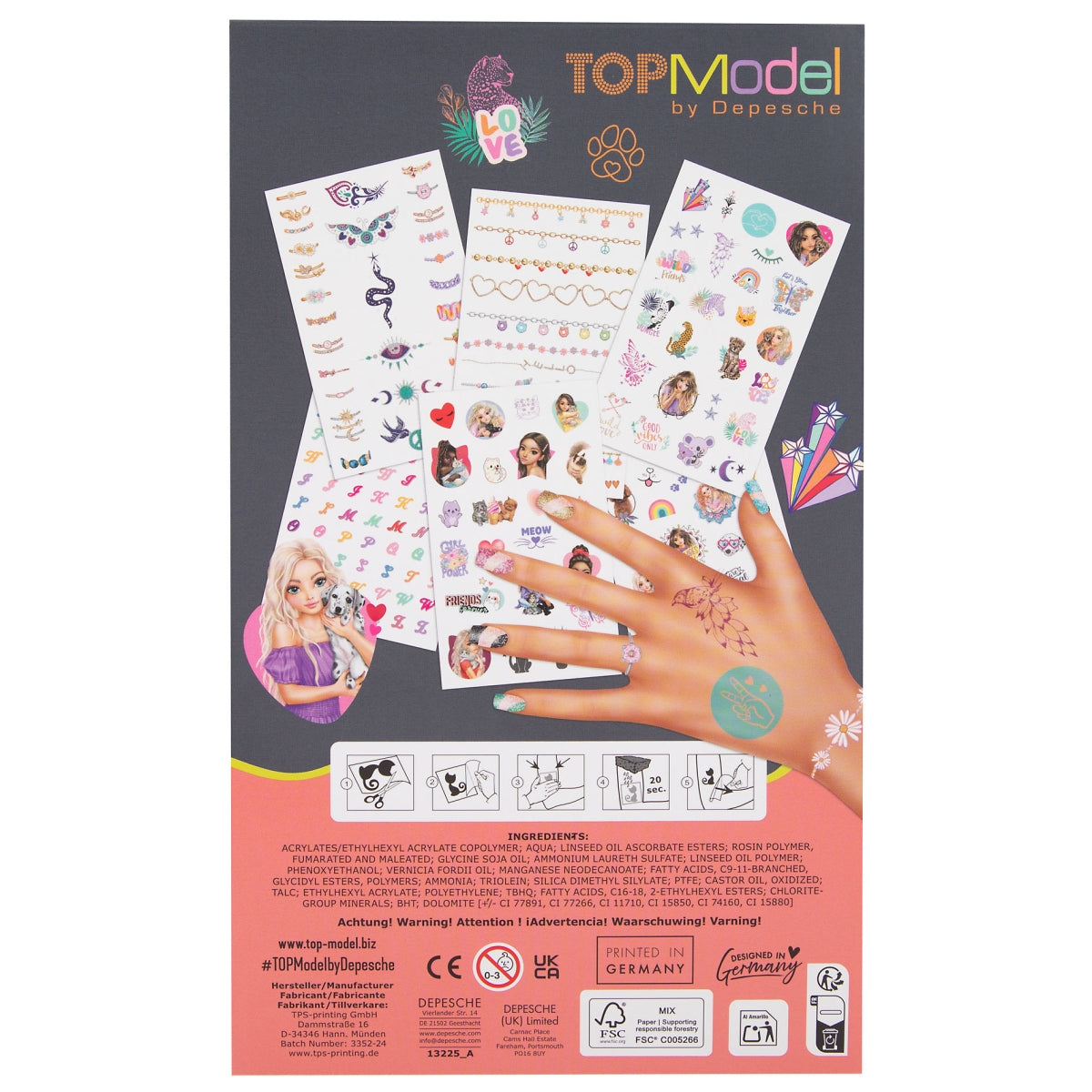 Fabulous Gifts TOPModel Tattoos by Weirs of Baggot Street