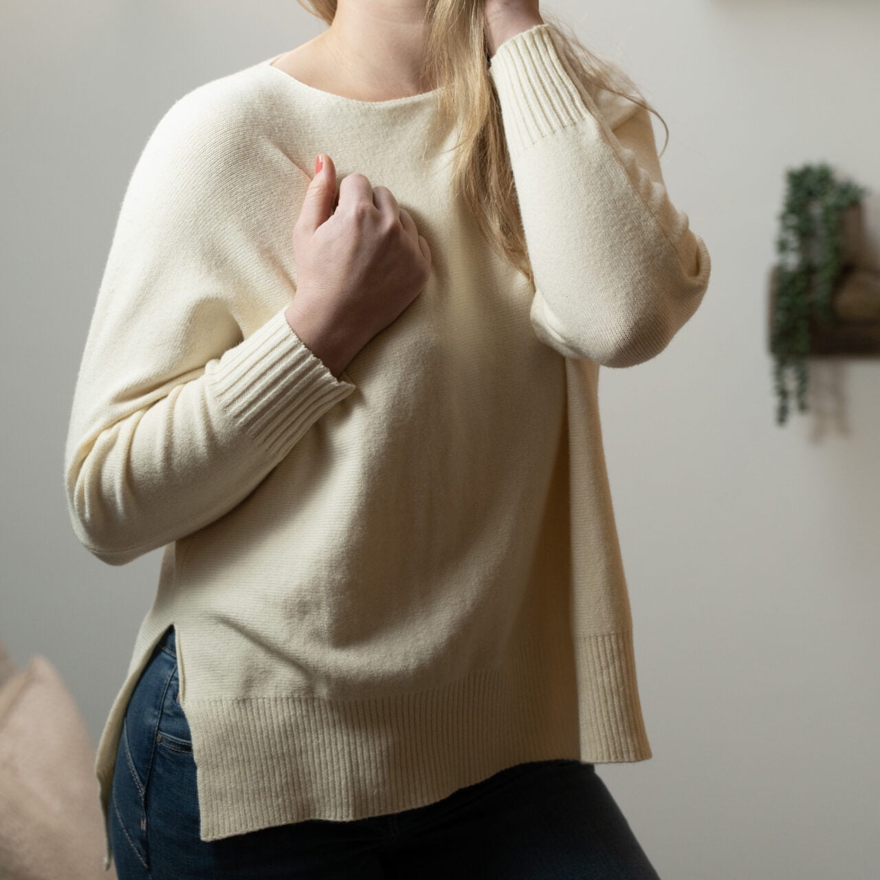 Fabulous Gifts Womens Accessories Spring Jumper Cream Long Sleeve by Weirs of Baggot Street