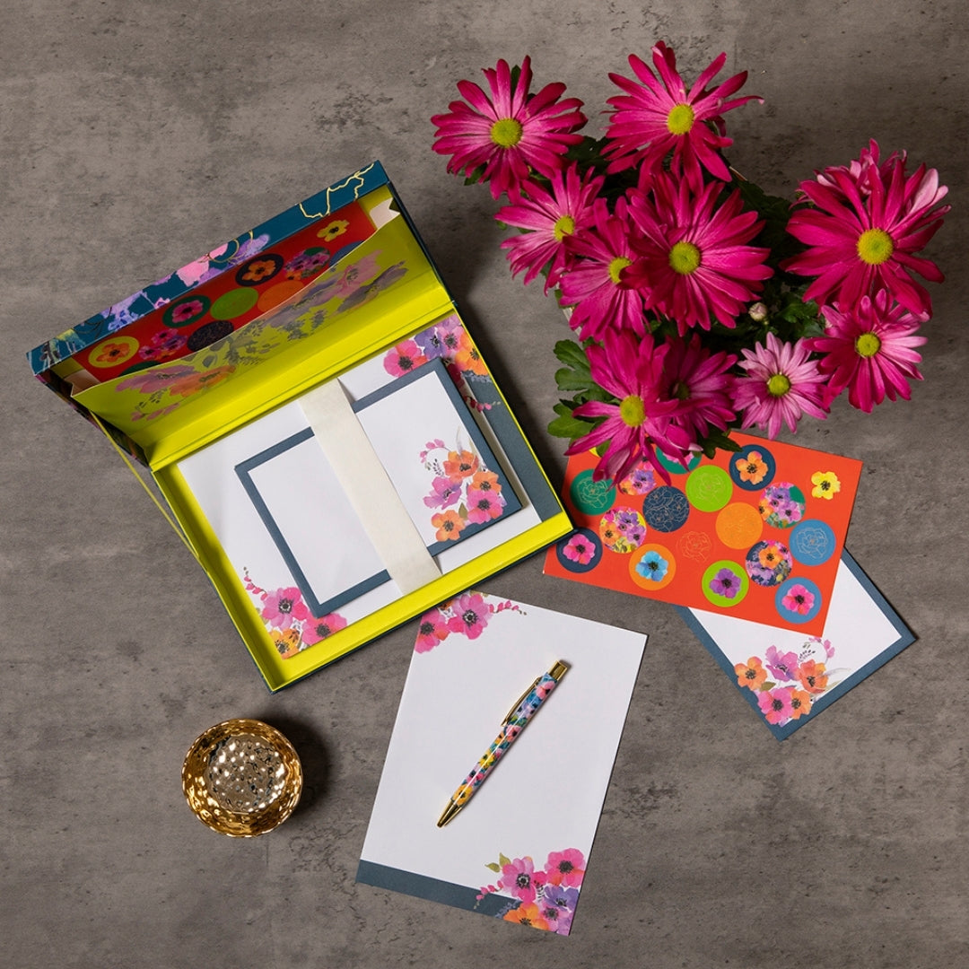 Fabulous Gifts Writing Set - Anemones by Weirs of Baggot Street