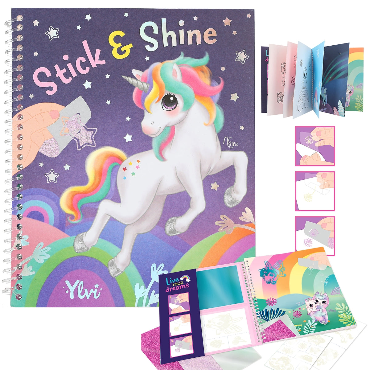 Fabulous Gifts Ylvi Colouring Book Stick & Shine by Weirs of Baggot Street