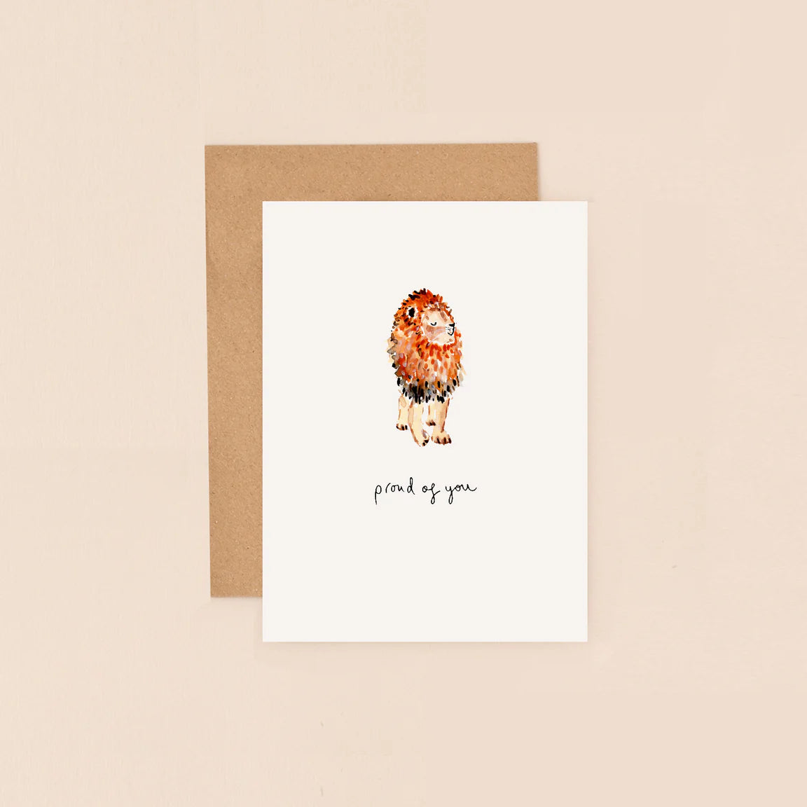 Fabulous Greeting Cards Louise Mulgrew Mini Card Lion Proud Of You Card by Weirs of Baggot Street