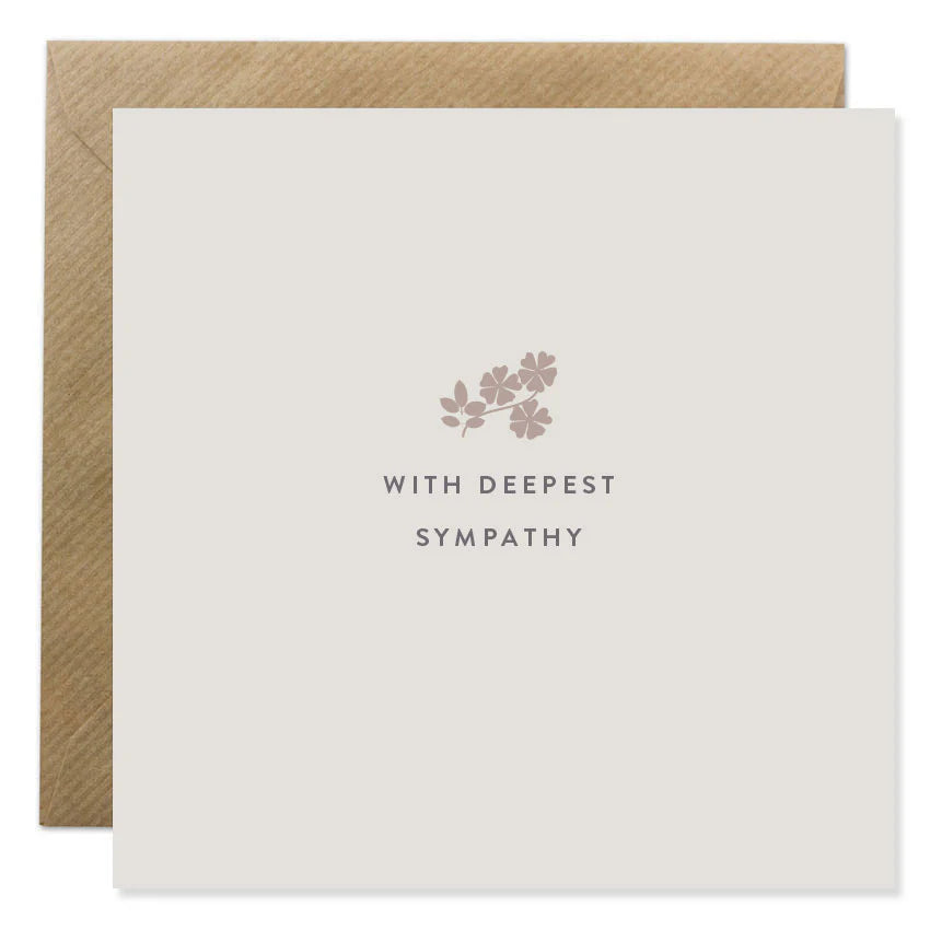 Fabulous Irish Made Greeting Cards Bold Bunny Deepest Sympathy by Weirs of Baggot Street