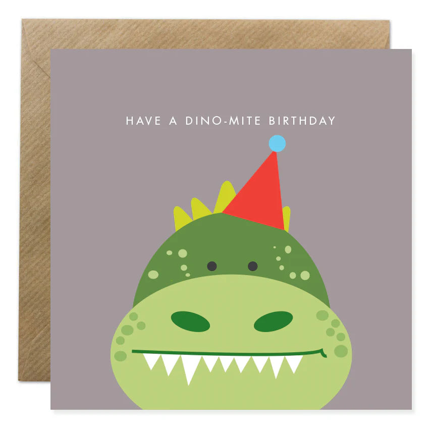 Fabulous Irish Made Greeting Cards Bold Bunny Dinomite Birthday by Weirs of Baggot Street