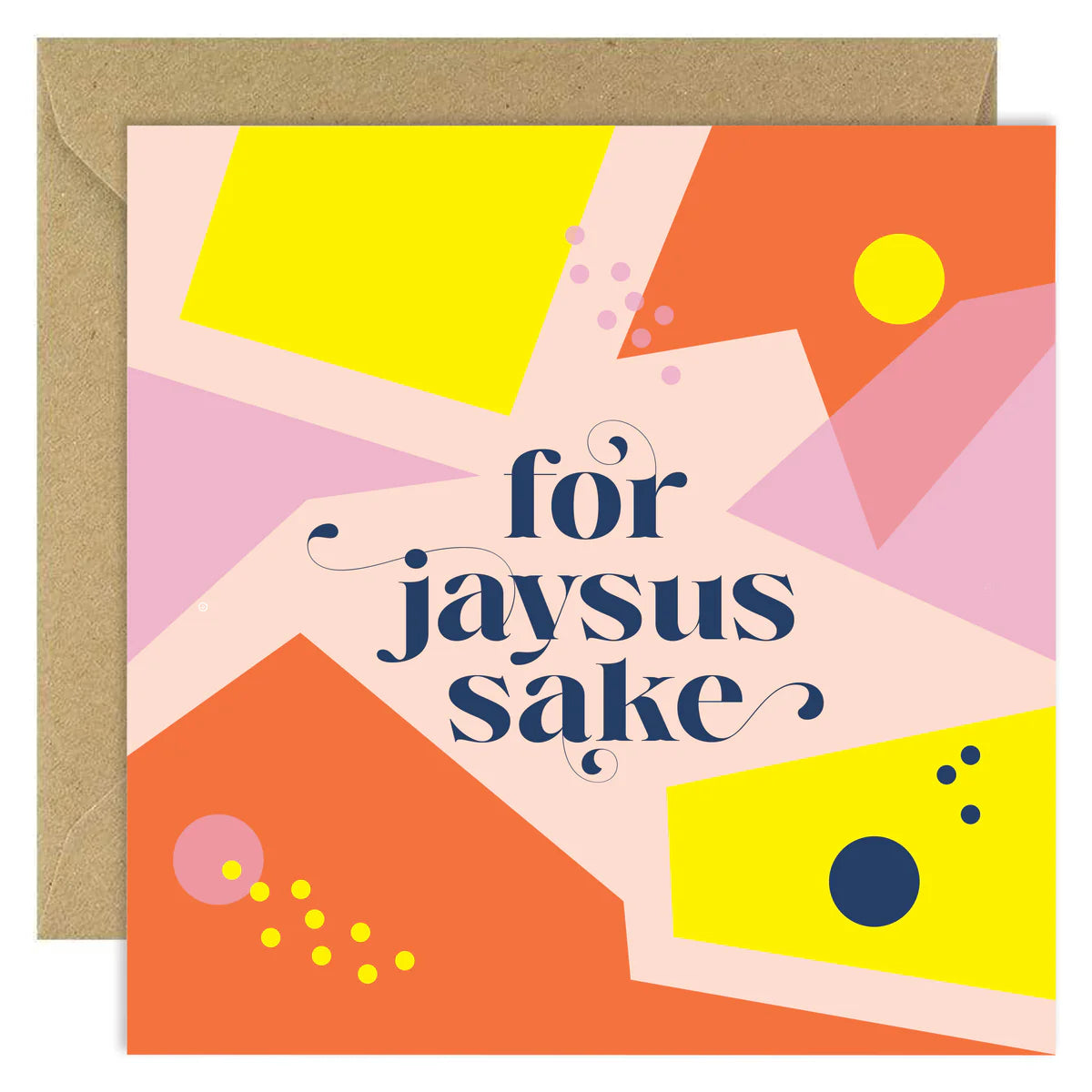 Fabulous Irish Made Greeting Cards Bold Bunny For Jaysus Sake by Weirs of Baggot Street