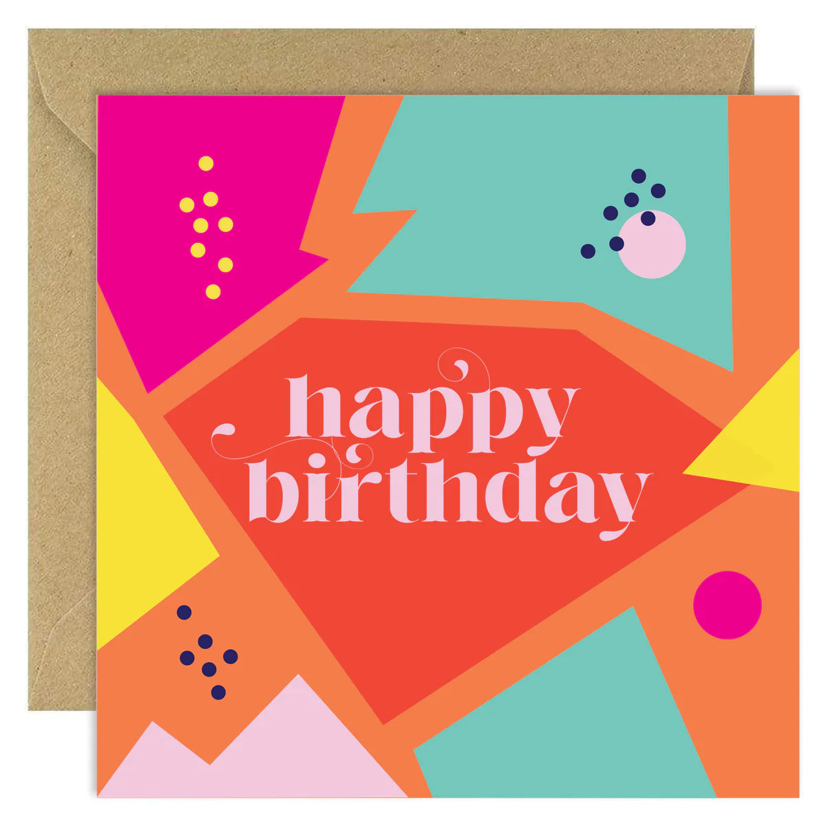 Fabulous Irish Made Greeting Cards Bold Bunny Geo Happy Birthday by Weirs of Baggot Street