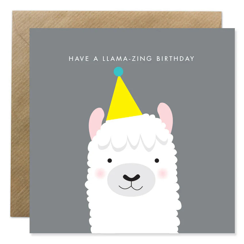 Fabulous Irish Made Greeting Cards Bold Bunny Have Llamazing Birthday by Weirs of Baggot Street