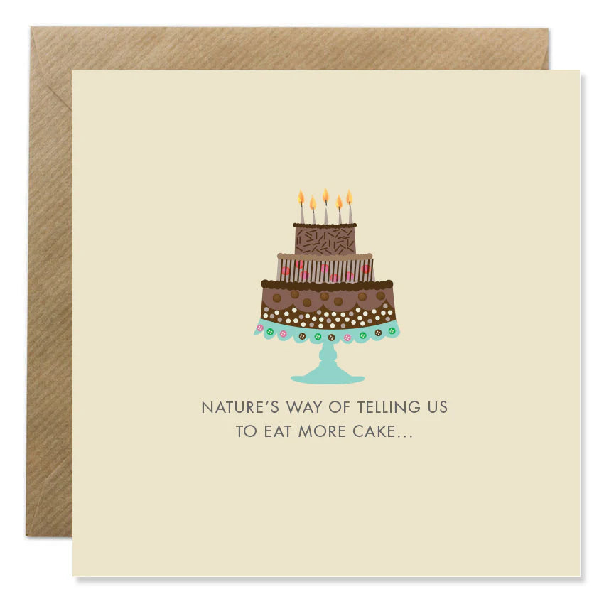 Fabulous Irish Made Greeting Cards Bold Bunny Natures Way Eat Cake Card by Weirs of Baggot Street