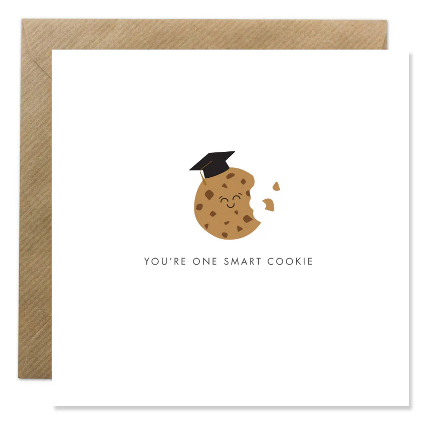 Fabulous Irish Made Greeting Cards Bold Bunny One Smart Cookie by Weirs of Baggot Street