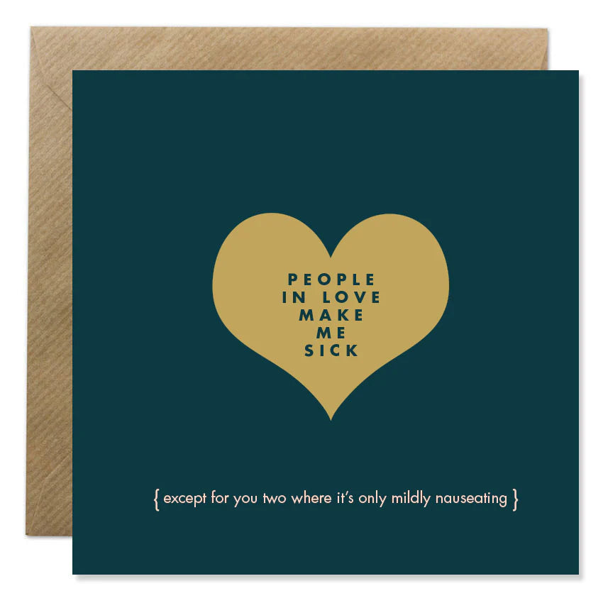 Fabulous Irish Made Greeting Cards Bold Bunny People In Love by Weirs of Baggot Street