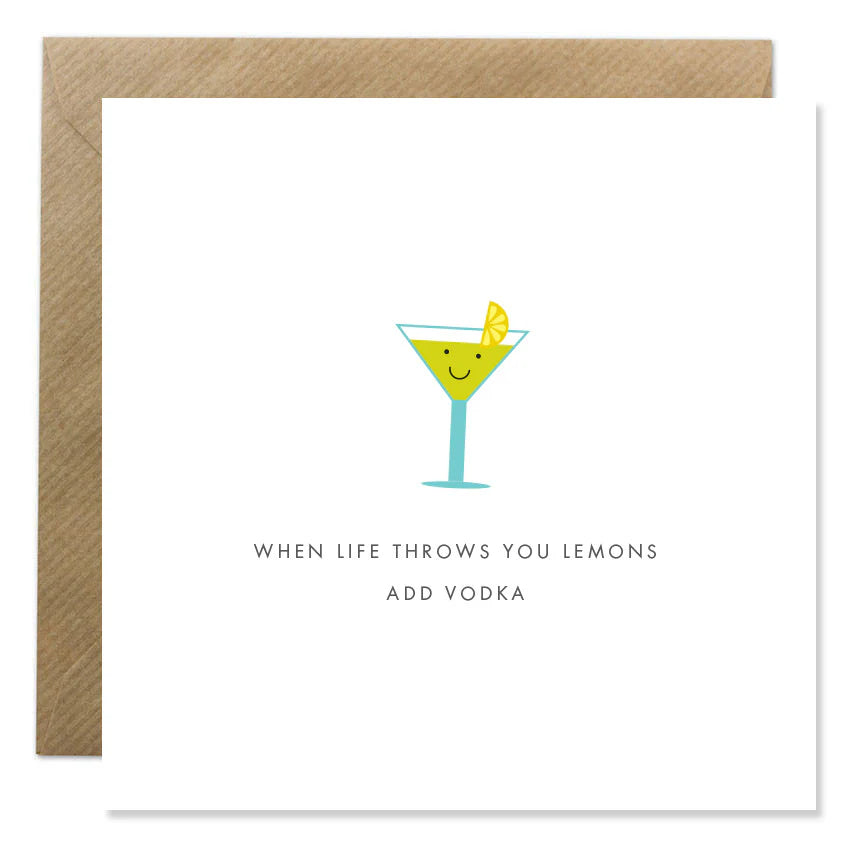 Fabulous Irish Made Greeting Cards Bold Bunny When Life Throws You Lemons Card by Weirs of Baggot Street