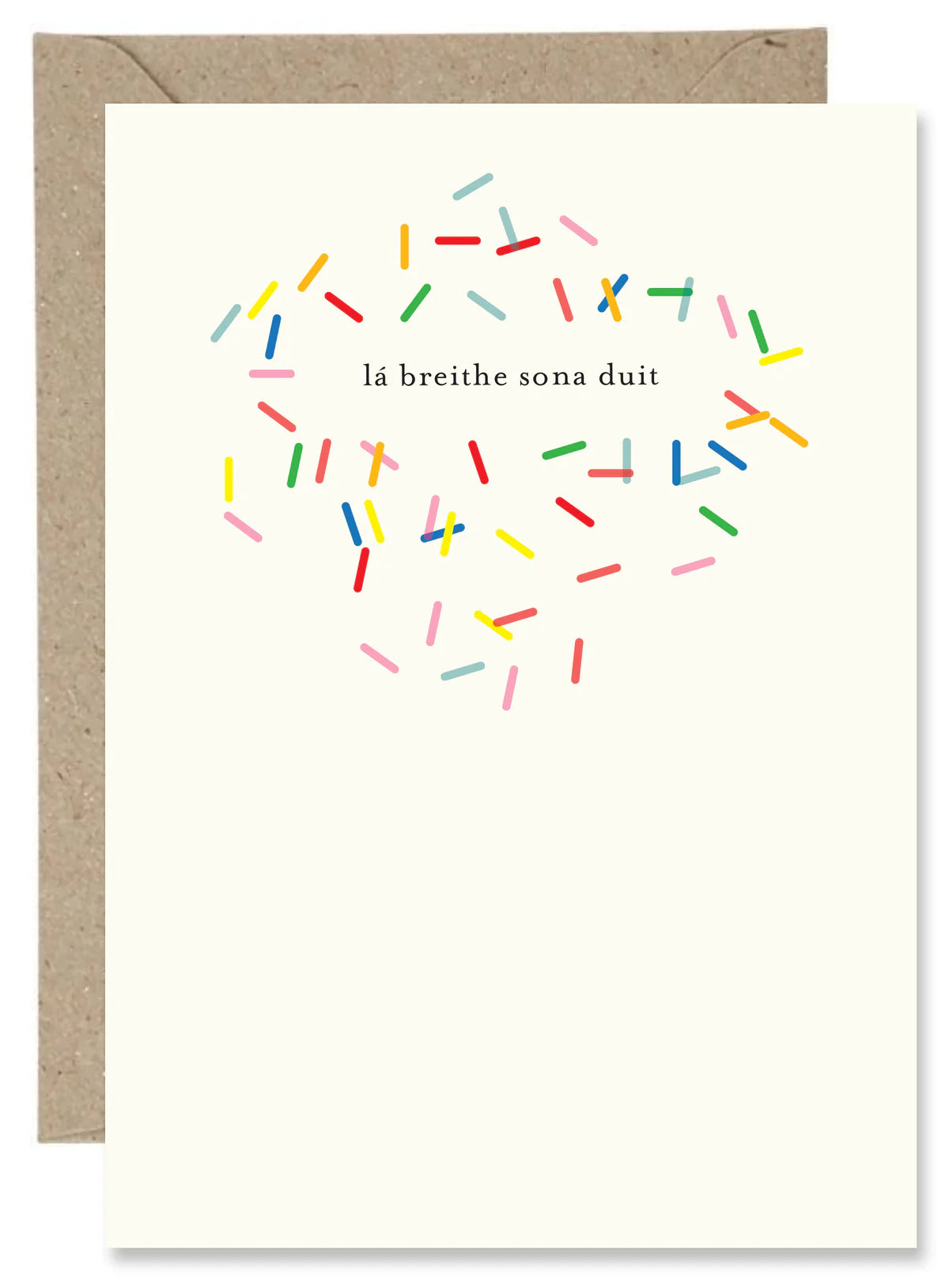 Fabulous Irish Made Greeting Cards The Paper Gull La Breithe Shona Duit Sprinkles by Weirs of Baggot Street