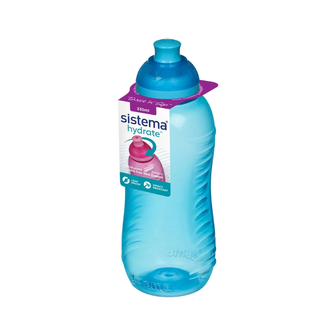 Food Storage Sistema Bottle Squeeze Blue 330ml by Weirs of Baggot Street
