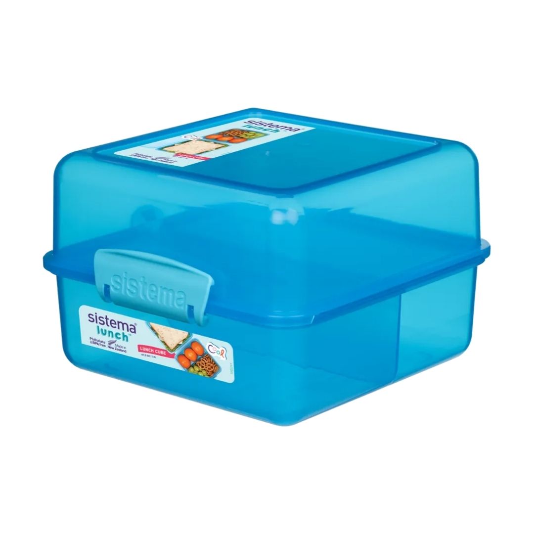 Food Storage | Sistema Coloured Lunch Cubes 1.4L by Weirs of Baggot Street