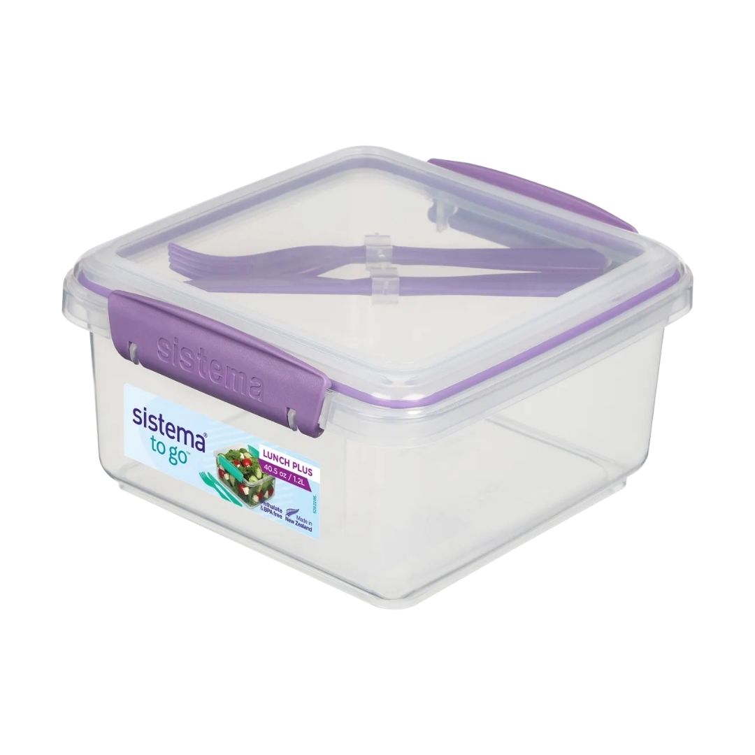 Food Storage | Sistema Lunch Plus to Go with cutlery by Weirs of Baggot Street