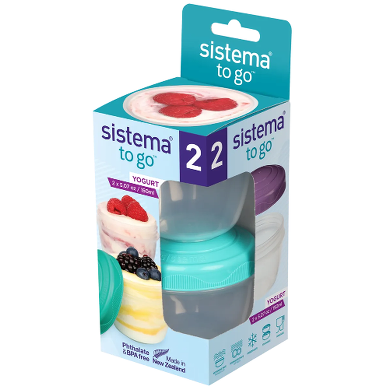 Food Storage | Sistema Yogurt to Go Twin pack by Weirs of Baggot Street