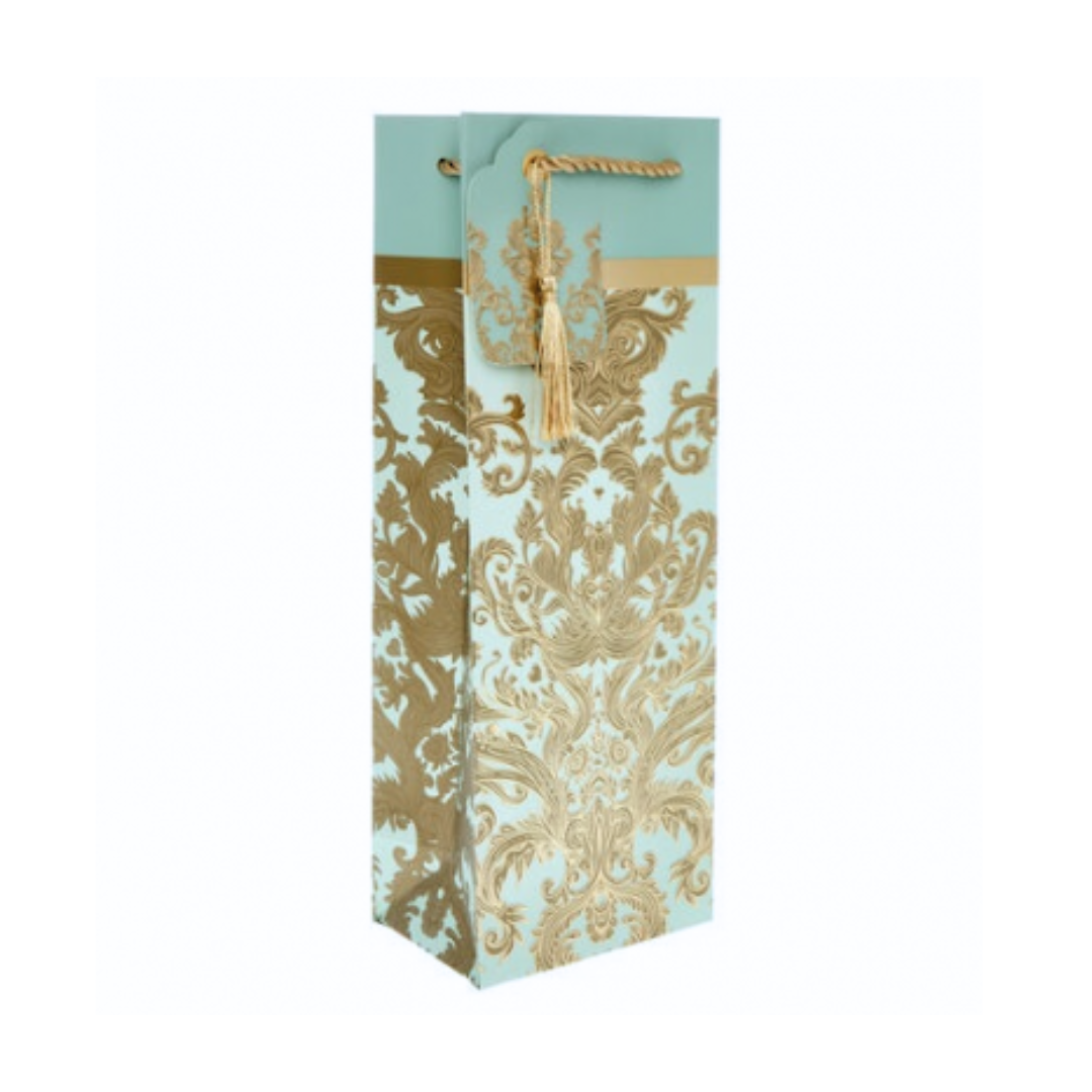 Gift Bag Bottle - Opulant Damask Finishing Touches Party Time by Weirs of Baggot Street