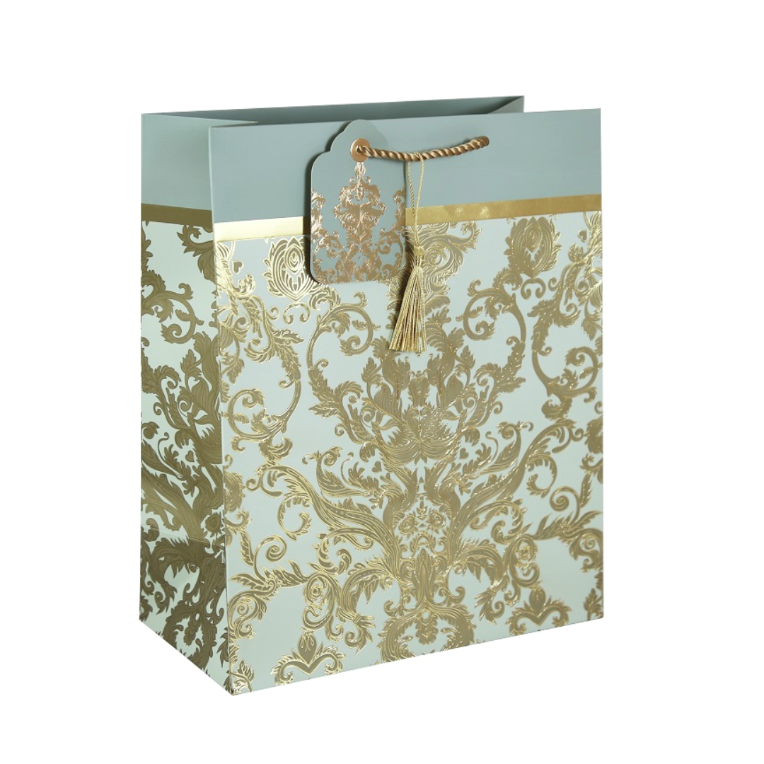 Gift Bag Large - Opulant Damask Finishing Touches Party Time by Weirs of Baggot Street