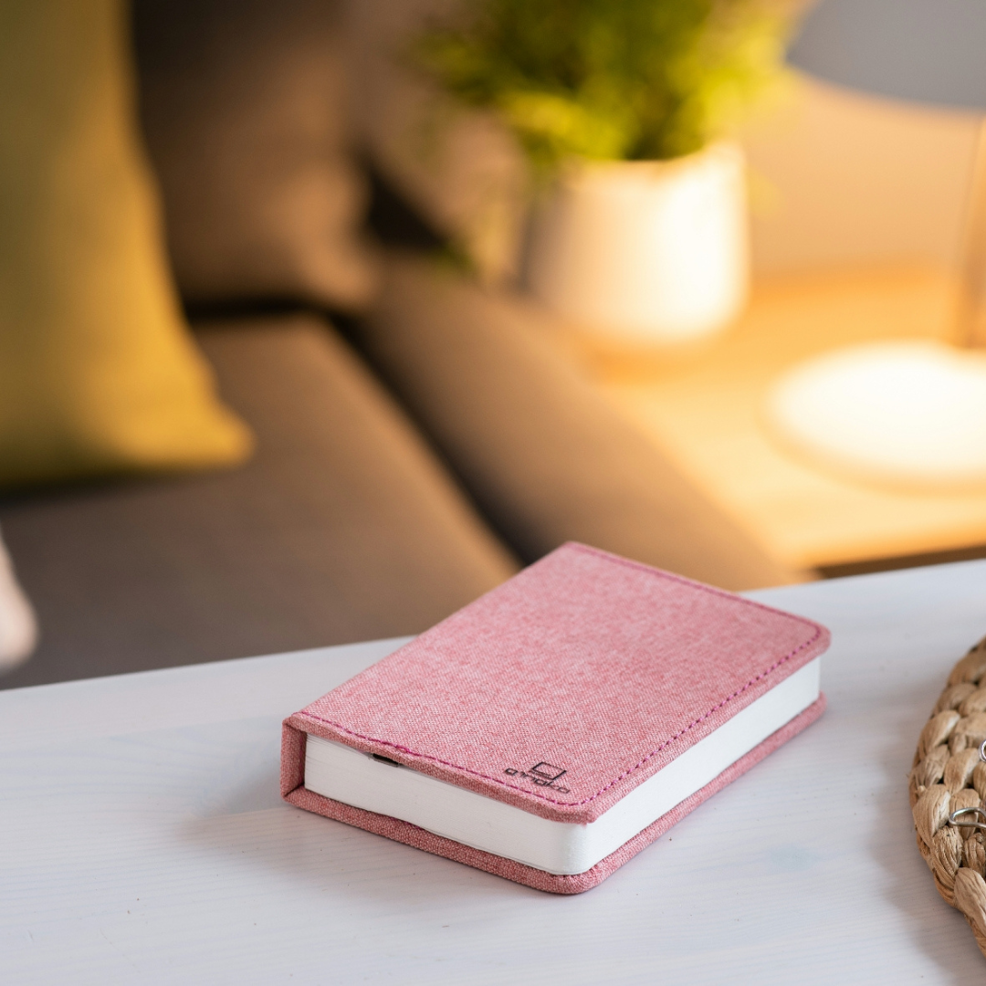 Gingko Design | Mini Smart Book Light Blush Pink by Weirs of Baggot Street