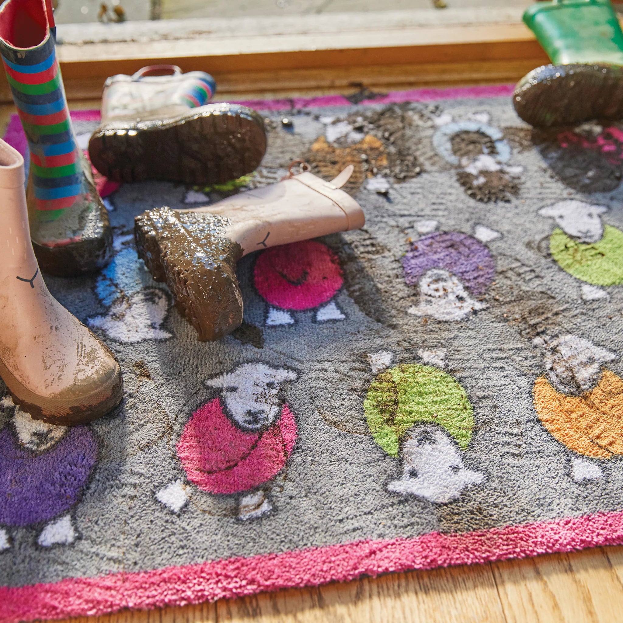 Indoor Outdoor Mats Ireland Hug Rug Pattern Marra Herdy 65cm x 150cm by Weirs of Baggot Street