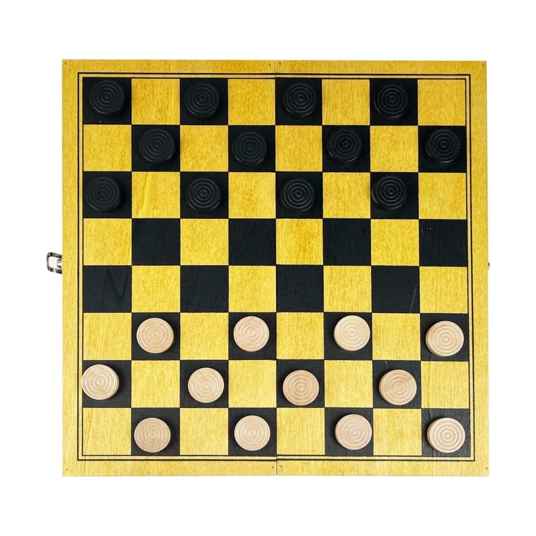 Kids Games | Lagoon Draughts Wooden Board Game by Weirs of Baggot Street