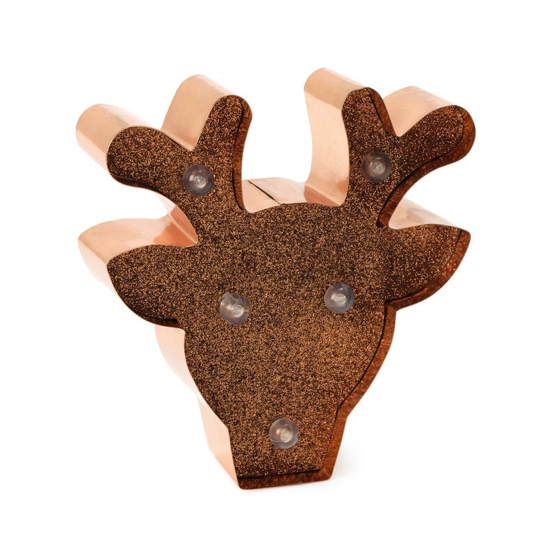 Legami Christmas | Mini Light Christmas Reindeer with Glitter by Weirs of Baggot Street