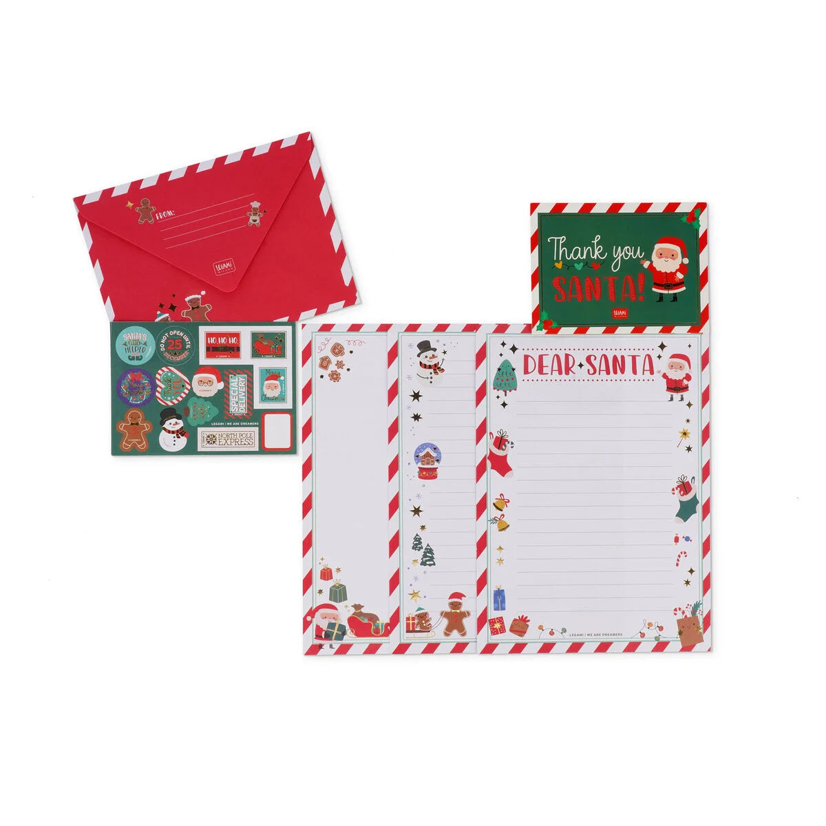 Legami Christmas Santa Claus Letter Kit by Weirs of Baggot Street