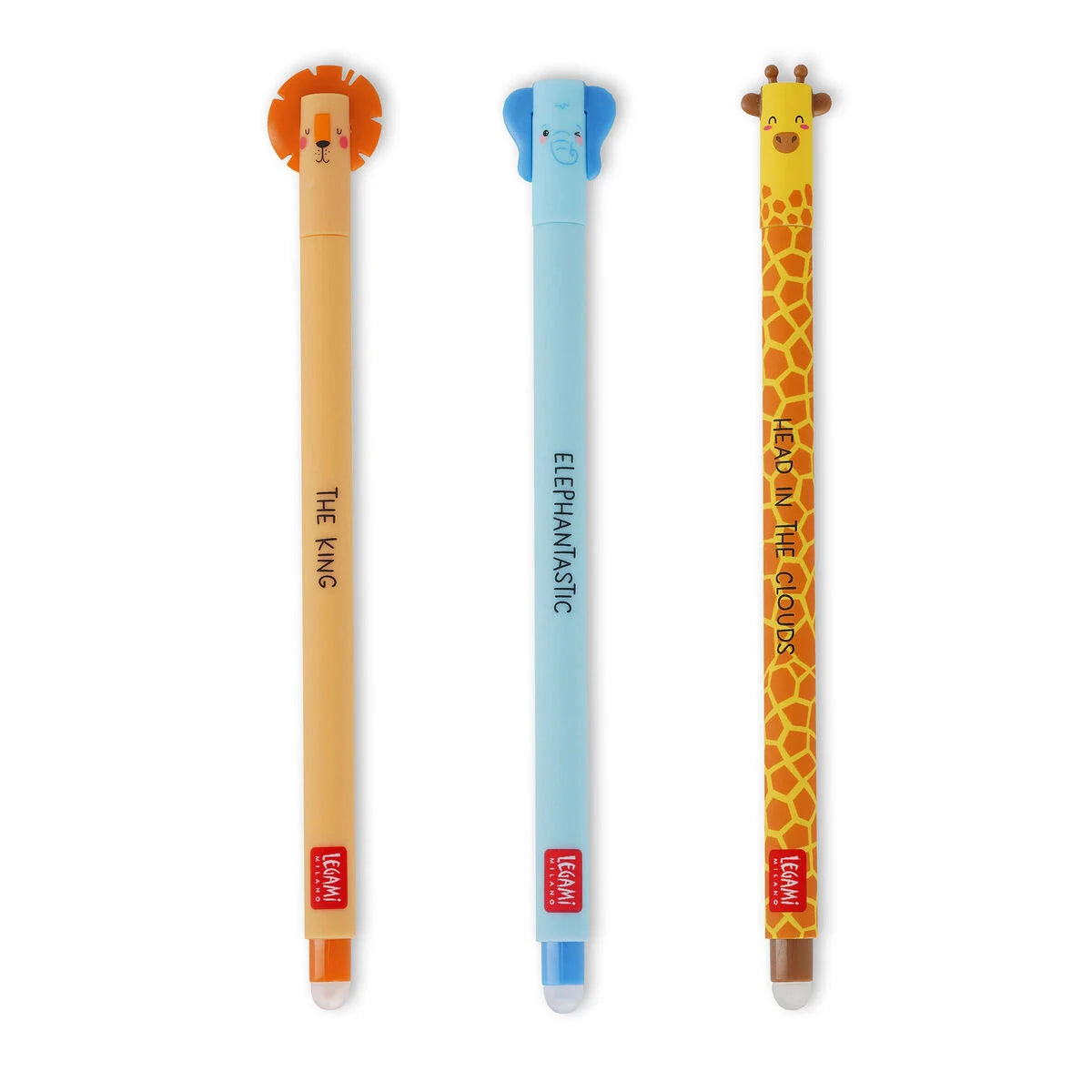 Legami Erasable Gel Pen Set 3Pk Wild Savannah by Weirs of Baggot Street