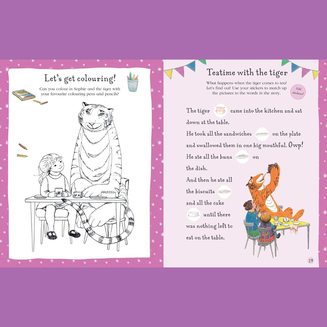 Little Bookworms Tiger Who Came To Tea Activity Book - Judith Kerr by Weirs of Baggot Street