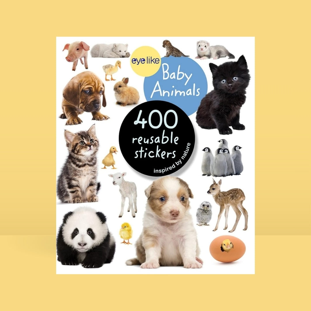 Little Bookworms _ Eyelike Stickers_ Baby Animals by Weirs of Baggot Street