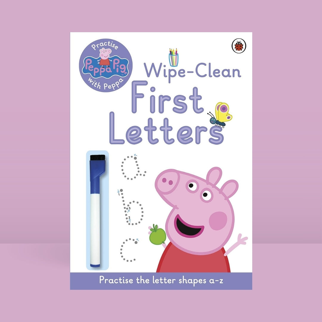 Little Bookworms _ Peppa Pig_ Practise with Peppa_ Wipe-Clean First Letters - Peppa Pigs by Weirs of Baggot Street