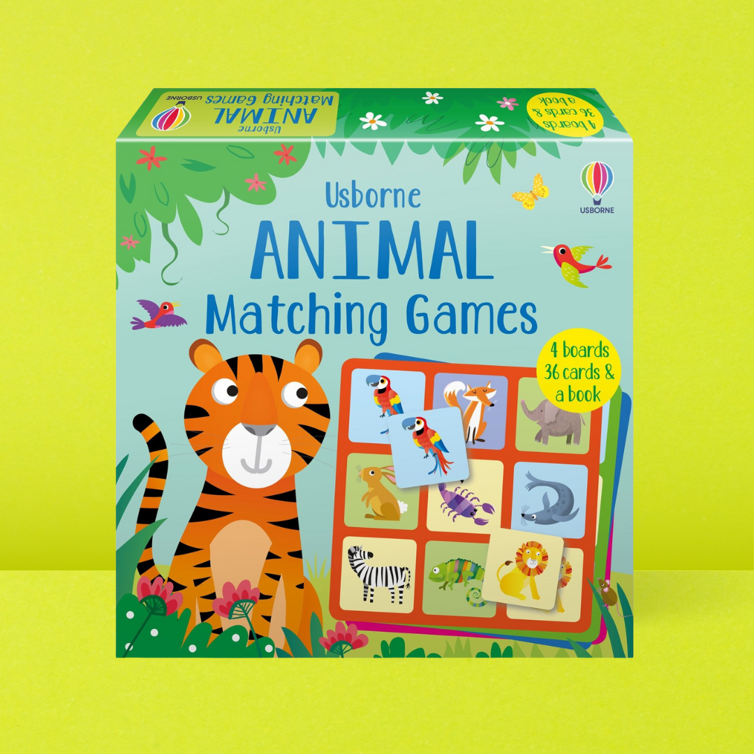 Little Bookworms | Usborne Animal Matching Games And Book by Weirs of Baggot Street