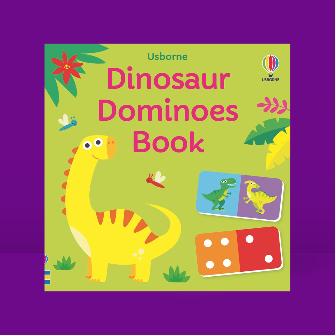 Little Bookworms | Usborne Dinosaur Dominoes Game by Weirs of Baggot Street