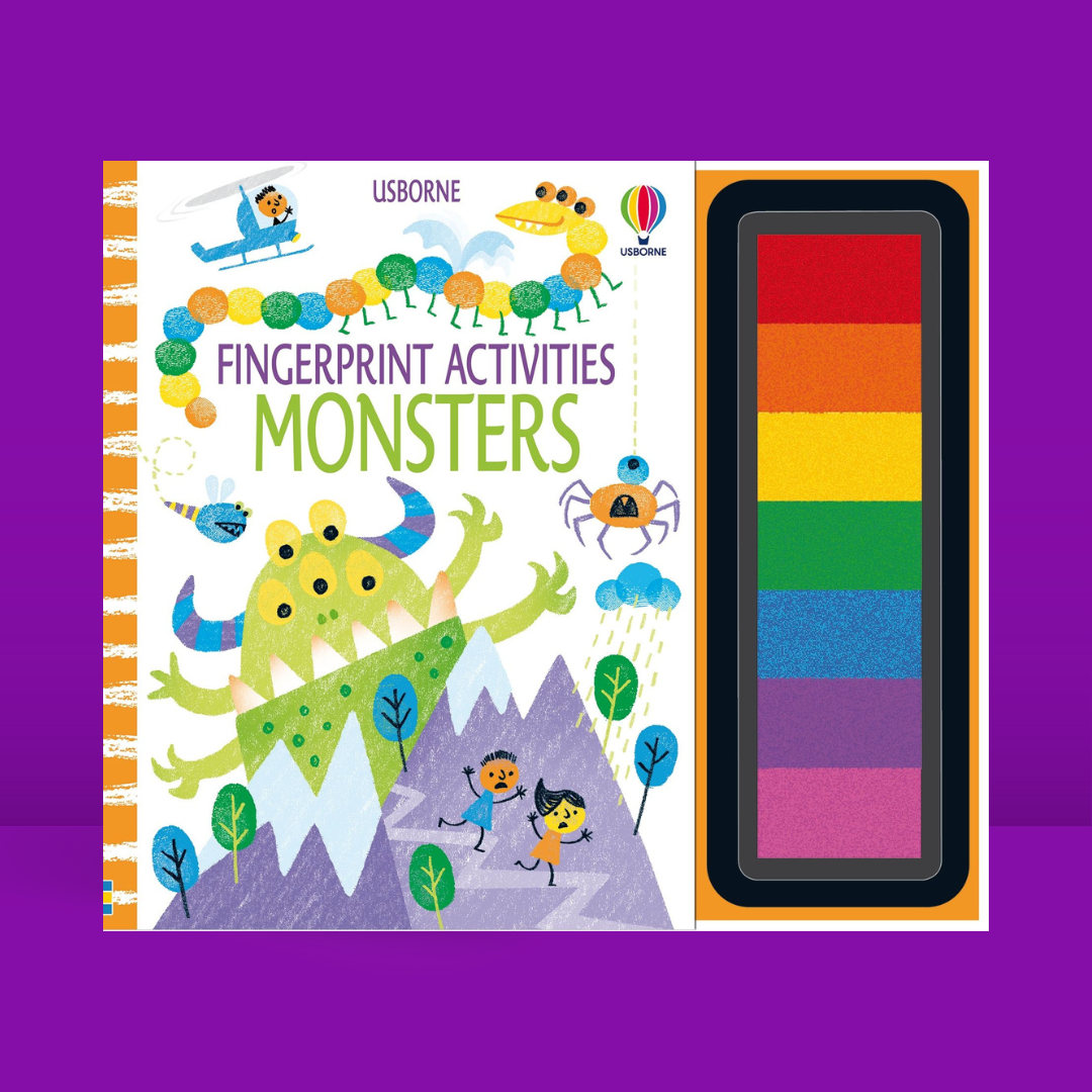 Little Bookworms | Usborne Fingerprint Activities Monsters by Weirs of Baggot Street