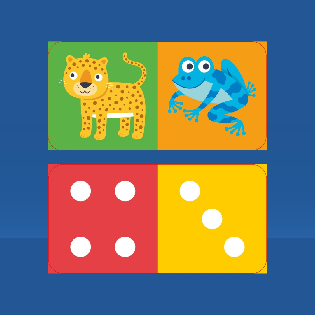 Little Bookworms | Usborne Jungle Dominoes Game by Weirs of Baggot Street
