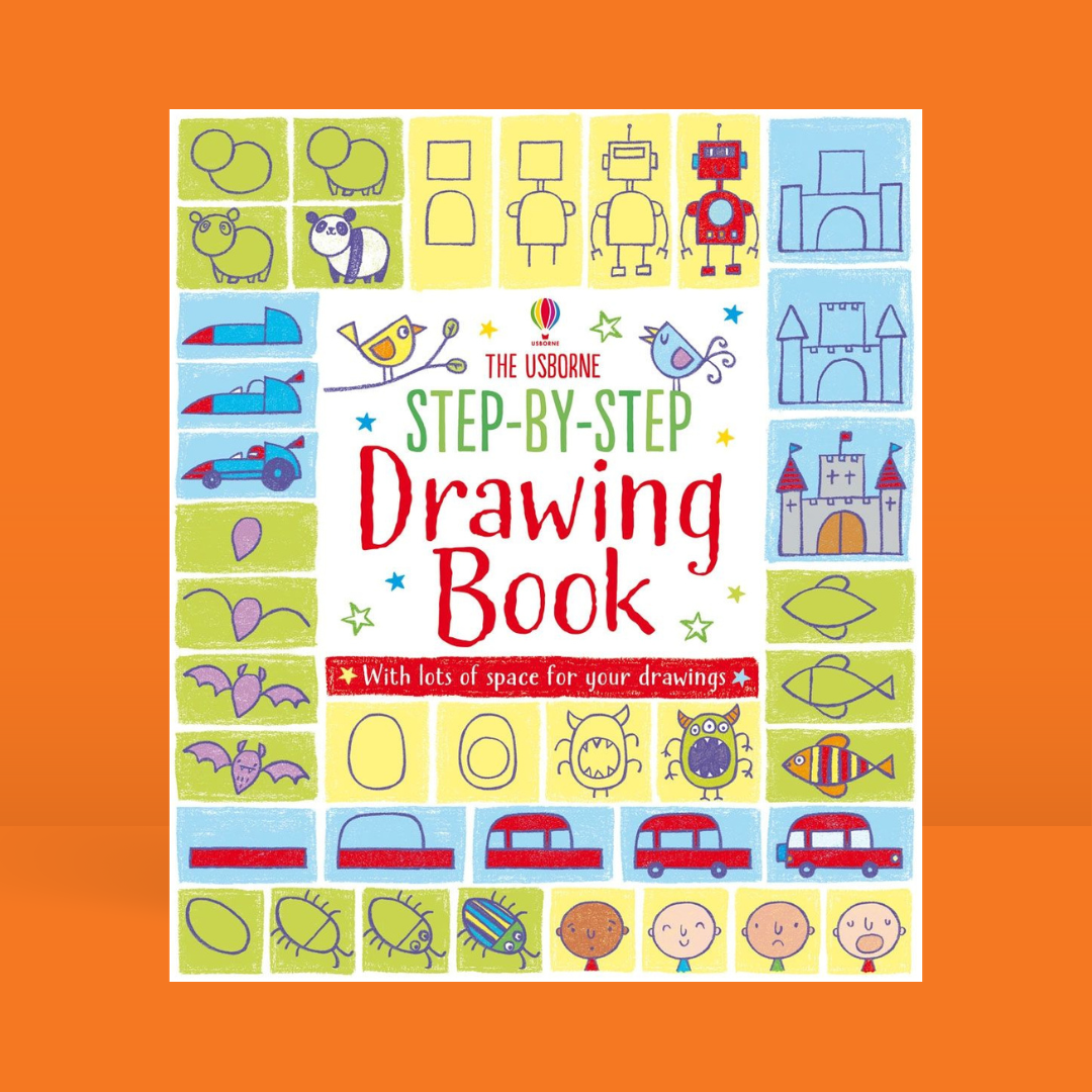 Little Bookworms | Usborne Step-by-step Drawing Book by Weirs of Baggot Street