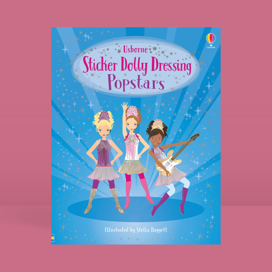 Little Bookworms | Usborne Sticker Dolly Dressing Popstars by Weirs of Baggot Street