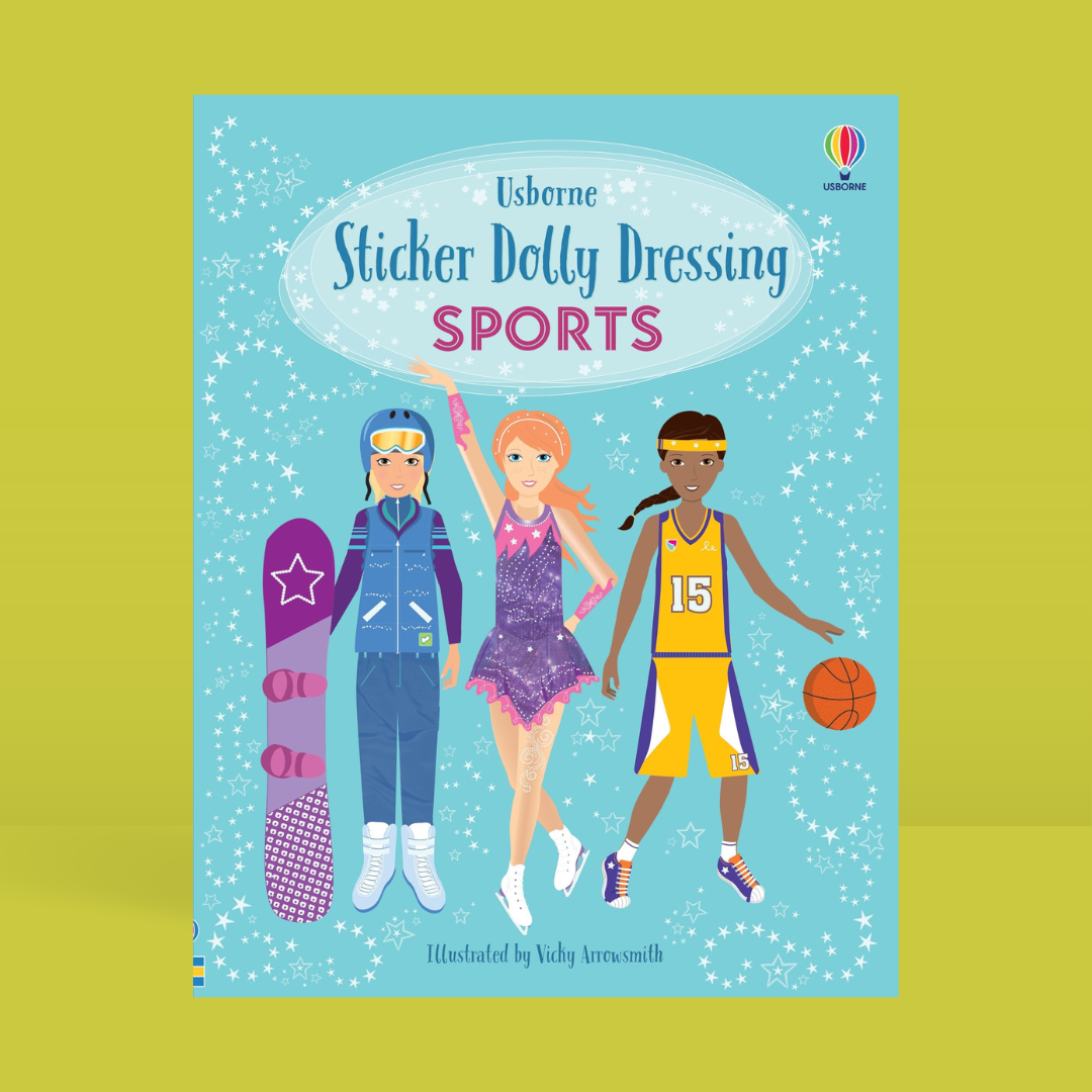 Little Bookworms | Usborne Sticker Dolly Dressing Sports by Weirs of Baggot Street