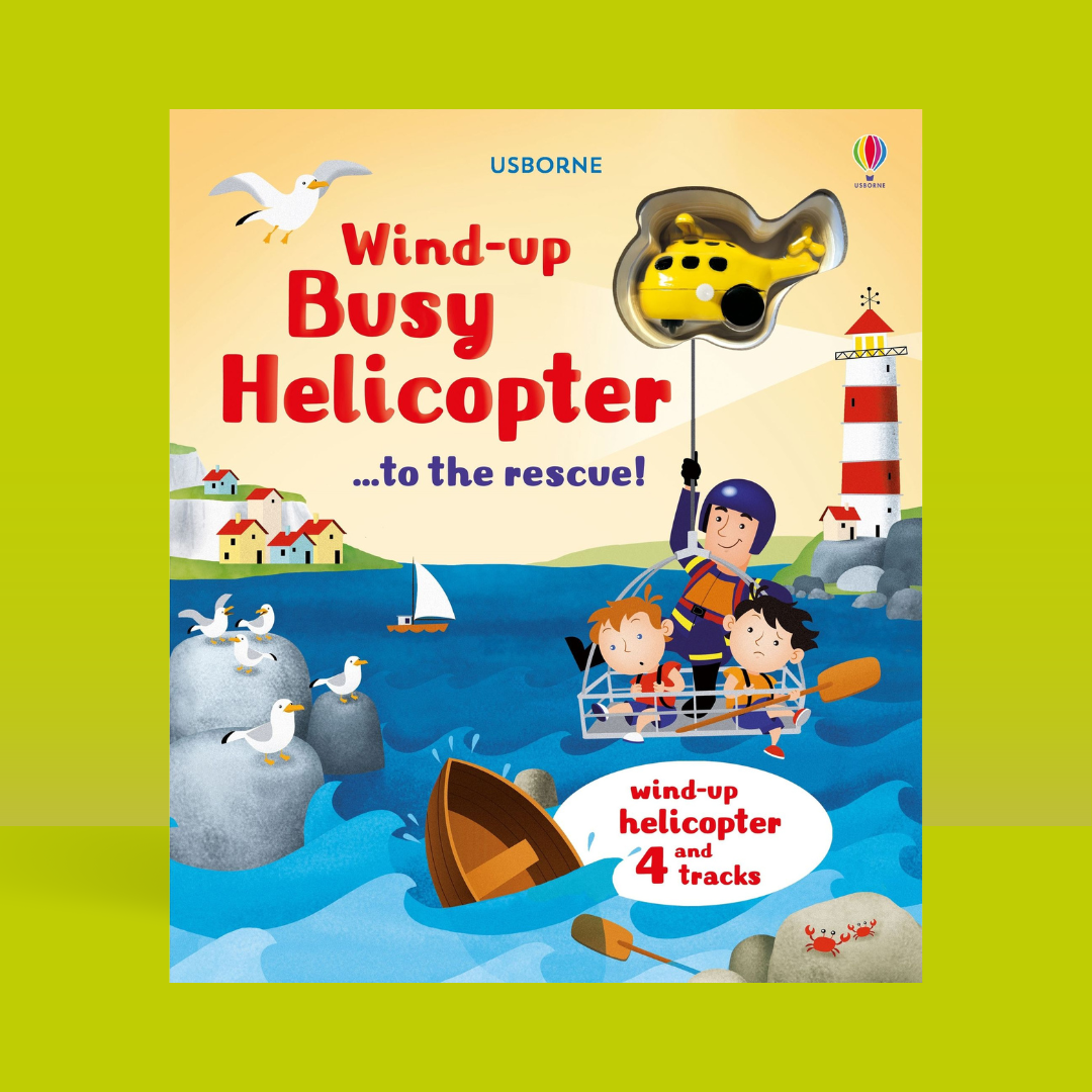 Little Bookworms | Usborne Wind-Up Busy Helicopter...to the Rescue! by Weirs of Baggot Street