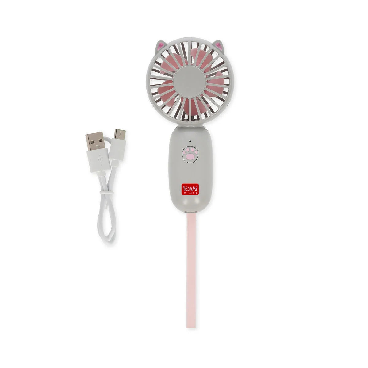 Fabulous Gifts Beach Accessories Legami Rechargeable Portable Fan - Mini Fan - Kitty by Weirs of Baggot Street