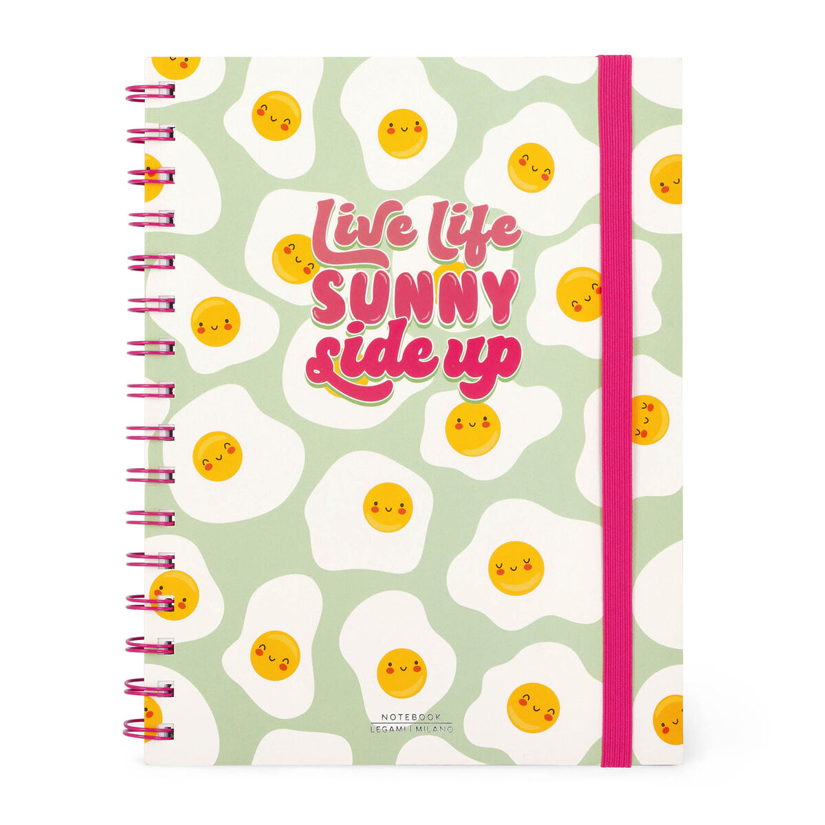 Notebooks - Legami A5 Spiral Notebook Large Lined- Egg by Weirs of Baggot Street