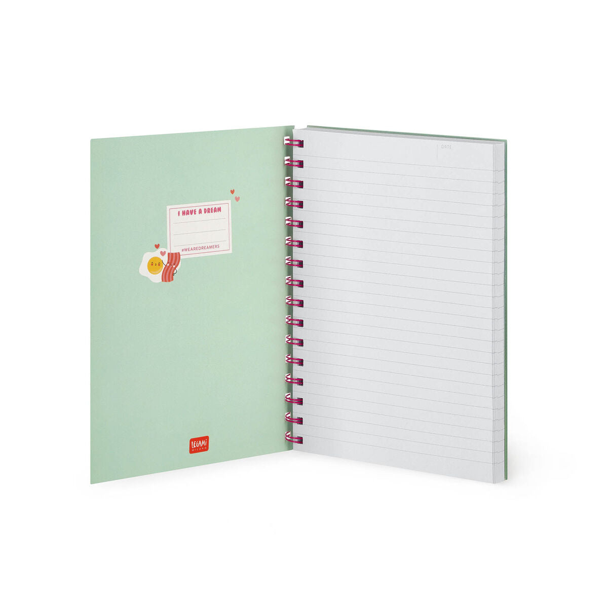 Notebooks - Legami A5 Spiral Notebook Large Lined- Egg by Weirs of Baggot Street