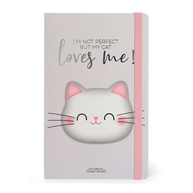 Notebooks - Legami Photo Notebook Medium Lined - Kitty by Weirs of Baggot Street