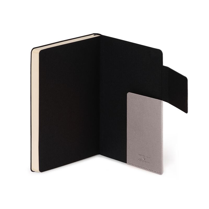 Notebooks | Legami Medium Notebook with lined pages Metallic Grey Diamond by Weirs of Baggot Street