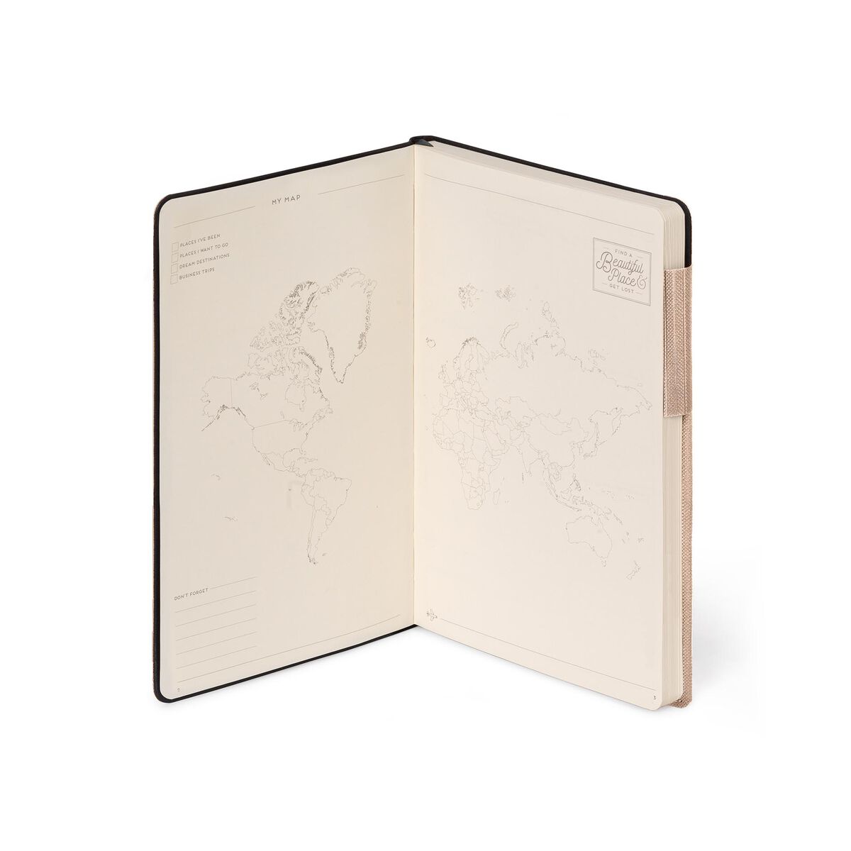 Notebooks | Legami Medium Notebook with lined pages Metallic Rose Gold by Weirs of Baggot Street