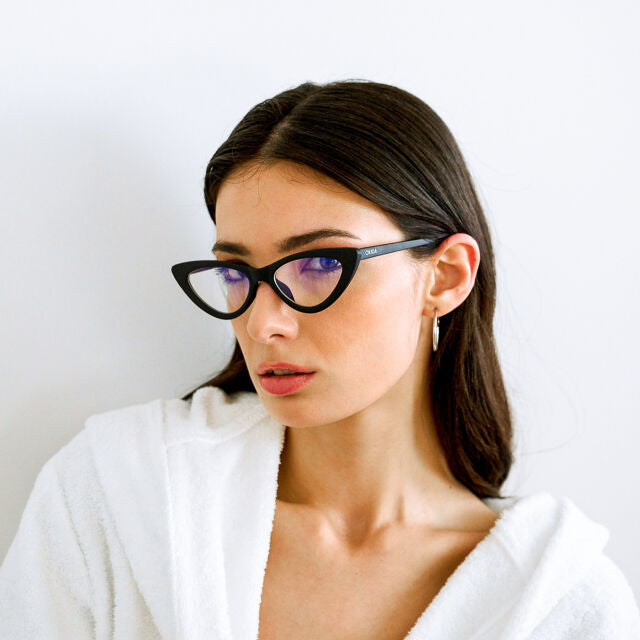 Fab Gifts | Okkia Reading Glasses Adriana Cat Black 1.00 by Weirs of Baggot Street