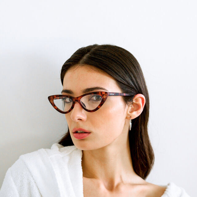 Fab Gifts | Okkia Reading Glasses Adriana Cat Havana 2.50 by Weirs of Baggot Street