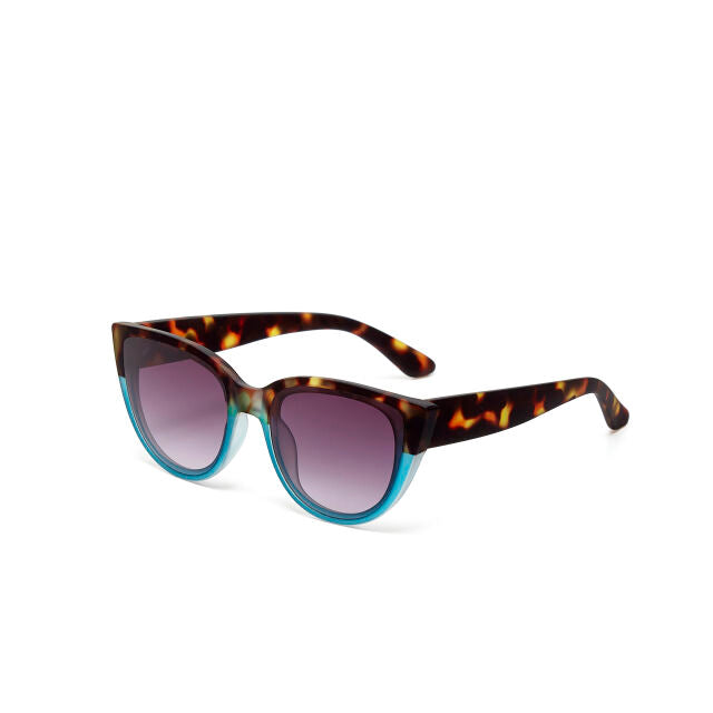 Fab Gifts | Okkia Sunglasses Silvia Big Cat Havana Blue by Weirs of Baggot Street