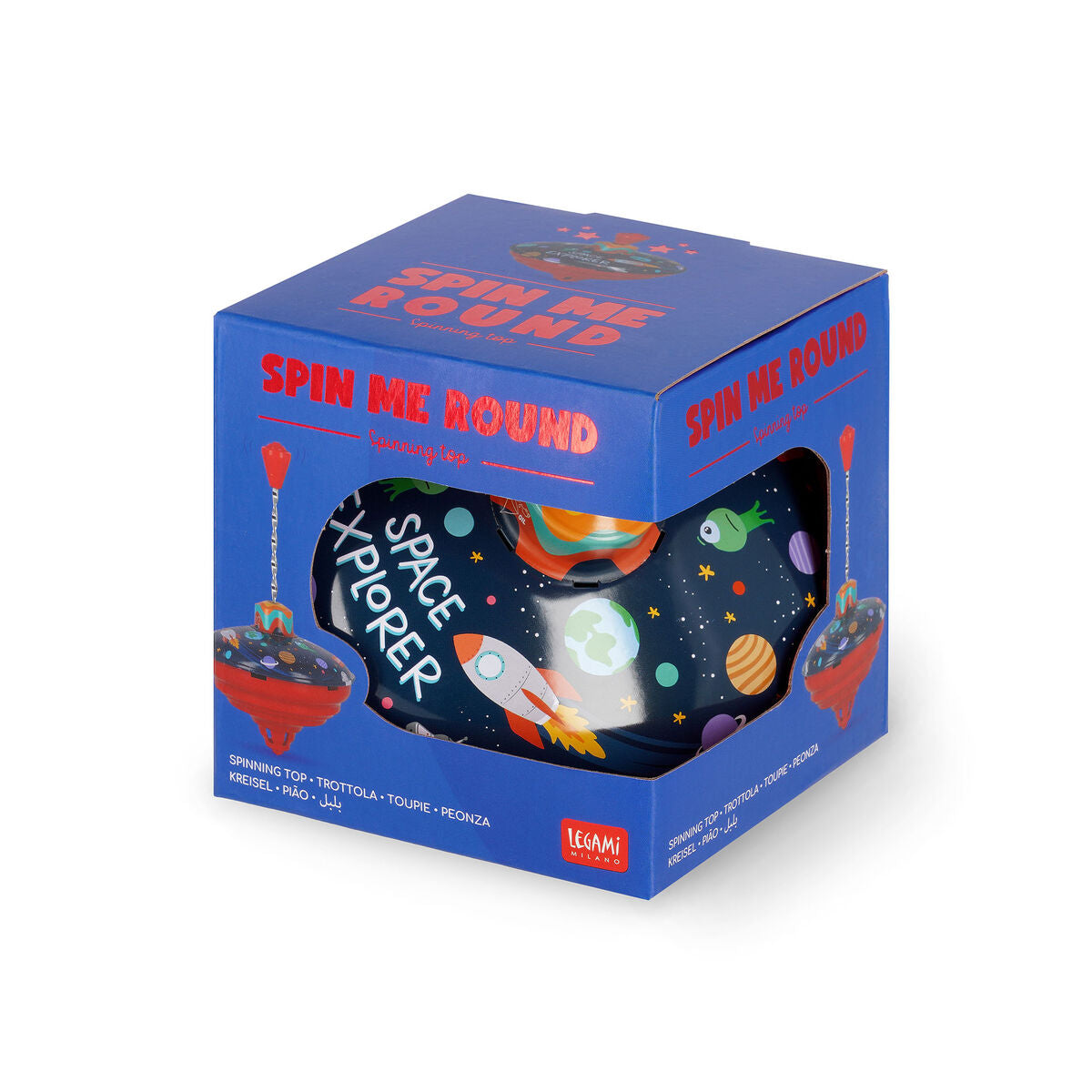 Quirky Gifts | Legami Vintage Games Spinning Top Space by Weirs of Baggot Street
