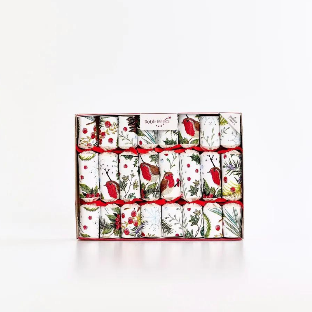 Robin Reed Mini Christmas Crackers Festive Foliage Charades by Weirs of Baggot Street